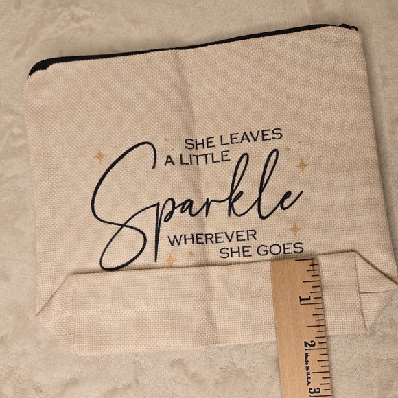 She Leaves a Little Sprakle Wherever She Goes Make-Up Bag Pouch - Picture 5 of 8